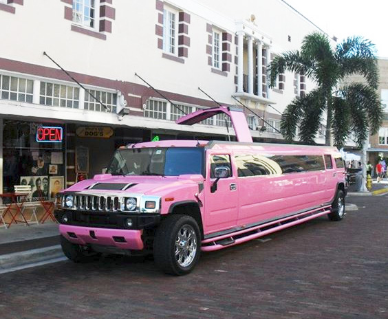 Daytona Beach Pink Hummer Limo 